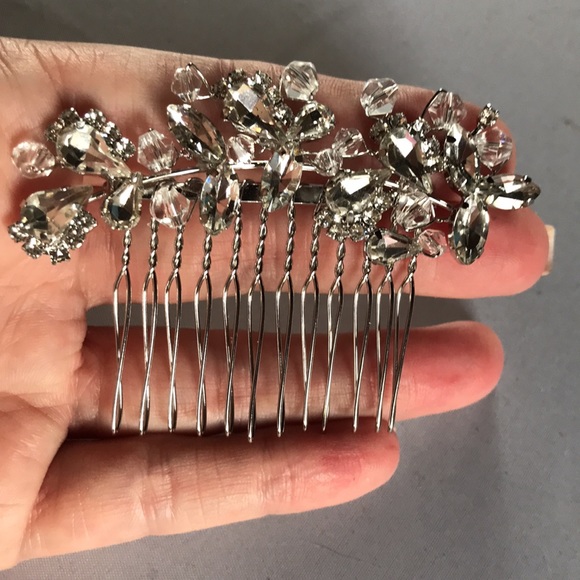 New! Set Crystal Floral Hair Jewelry - Picture 7 of 7